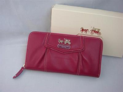 discounted Coach Wallets - 43216 fuchsia